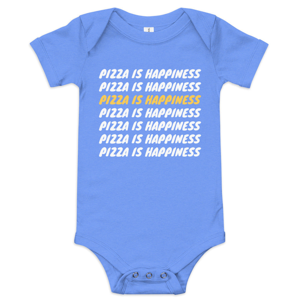 Pizza Is Happiness | Baby short sleeve one piece